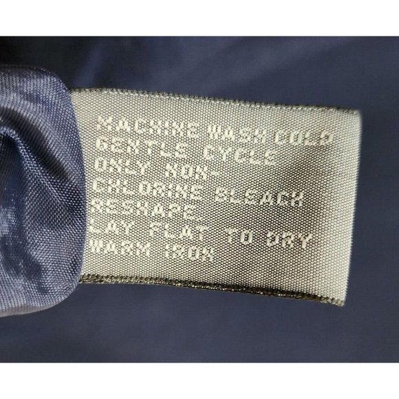 Talbots Mens Navy Blue Sleeveless Vest With Pockets Pima Cotton Full Zip Casual - Picture 8 of 8